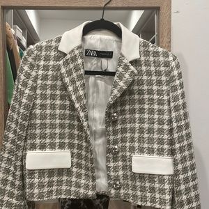 NWT Zara tweed blazer